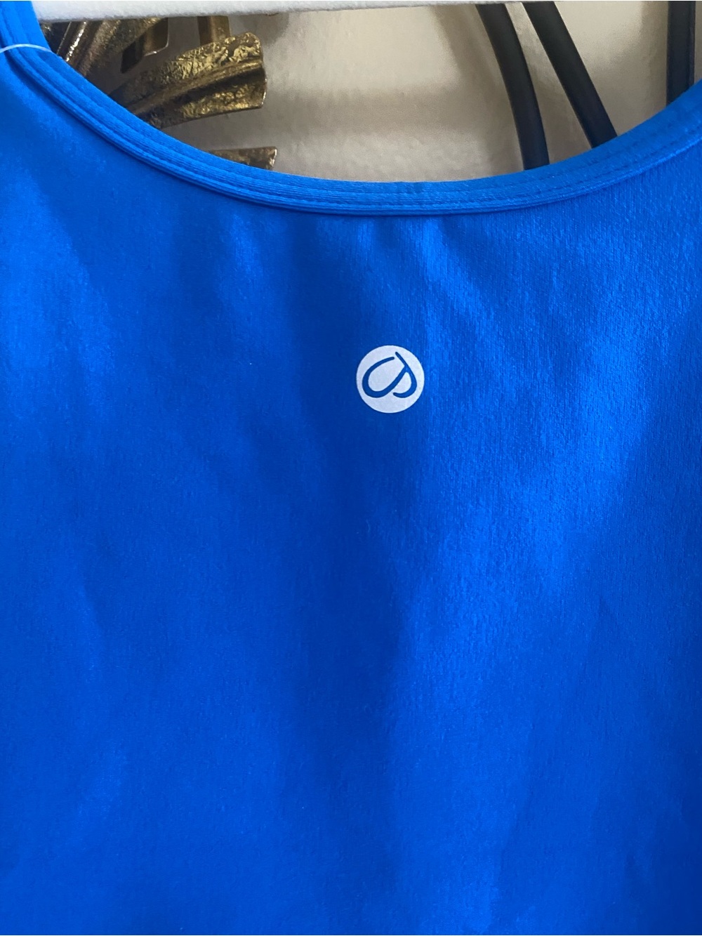 CRZ YOGA Royal Blue Scoop Neck Tank - Picture 3 of 5